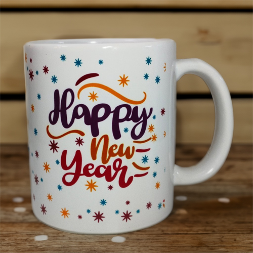 New Year Printed Mug Ceramic Mugs for Coffee and New Year Gift Coffee Mug